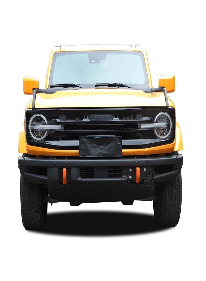 Linskip for Modular Steel Bumper Tow Hook Covers Fit for 2021-2025 Ford Bronco Accessory, Front Bumper Tow Hook Rubber Sleeve Protectors for Bronco Raptor Accessories(Orange) - Image 3
